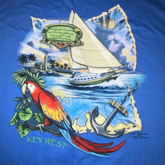 Margaritaville Keywest Mens Tee Size XL - Picture 4 of 6